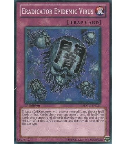 ボード VIRUS Terror Amazon.com: Yu-Gi-Oh! - Eradicator Epidemic Virus (SDGU